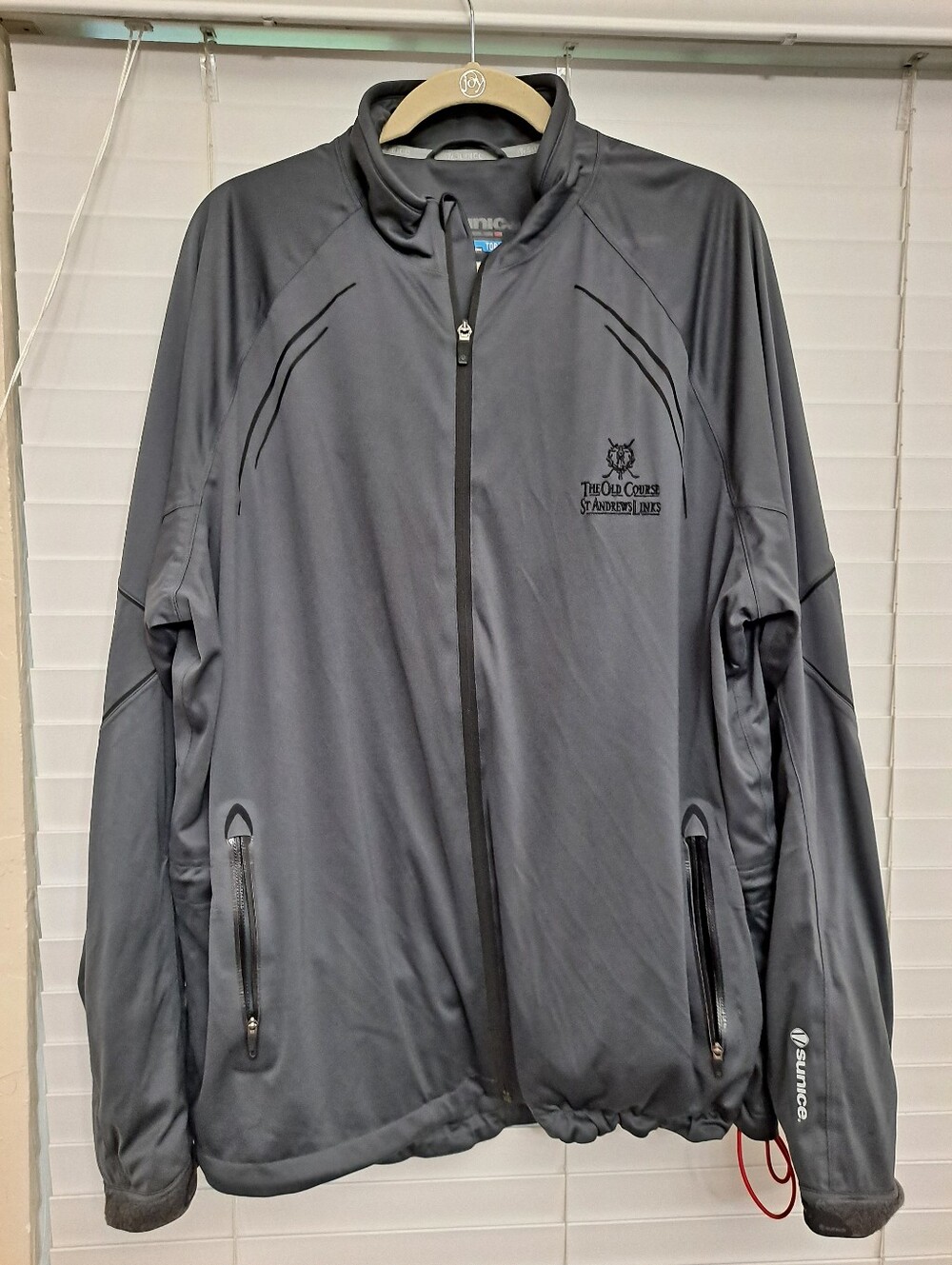 Sunice Men's XL Full-Zip Performance Jacket in Gray